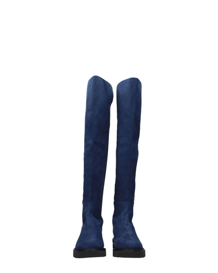 Stuart Weitzman Blue Leather Over The Knee