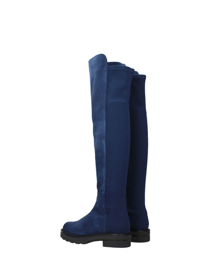 Stuart Weitzman Blue Leather Over The Knee