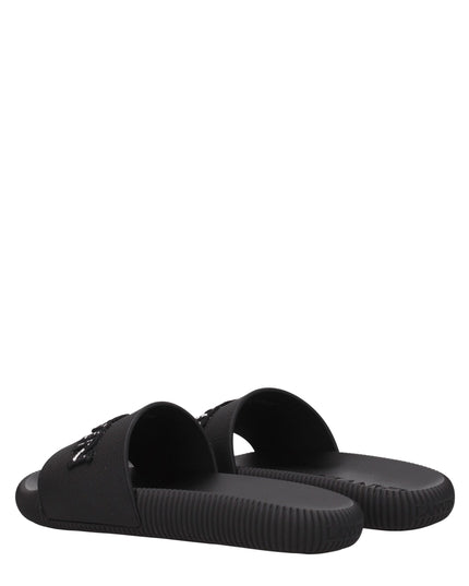 Lanvin Black Cotton Slippers Sandals