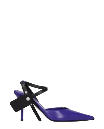 Off-White Purple Leather High Heel Pumps