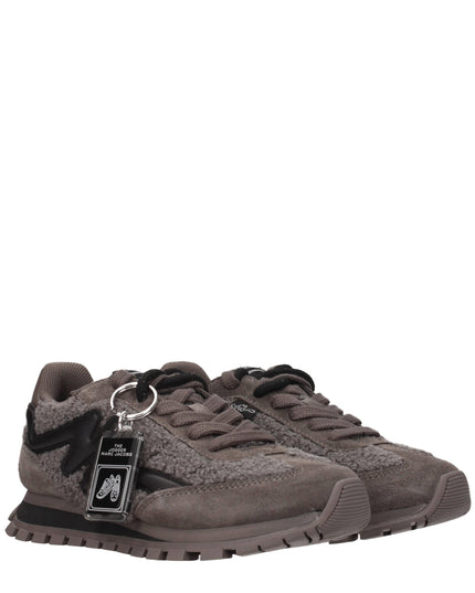 Marc Jacobs Gray Fur Chunky Sneakers