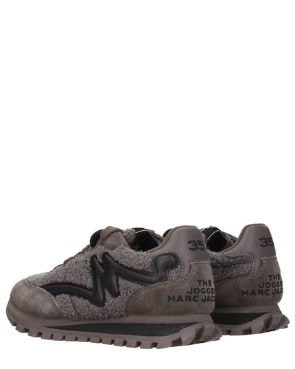 Marc Jacobs Gray Fur Chunky Sneakers
