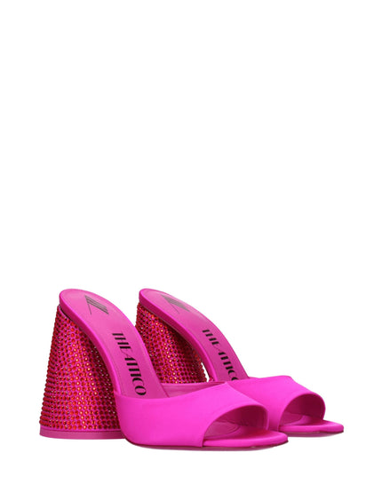 The Attico Pink Satin Platforms