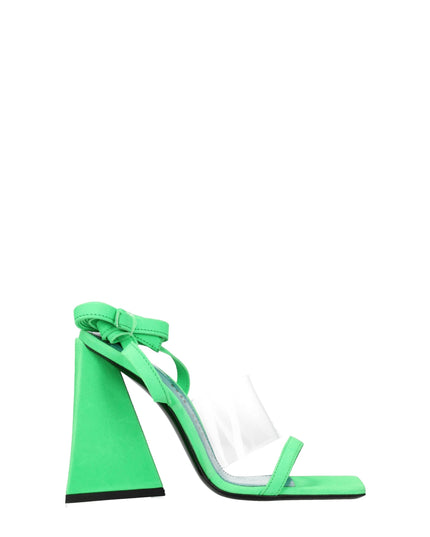 The Attico Transparent Leather Flat Sandals