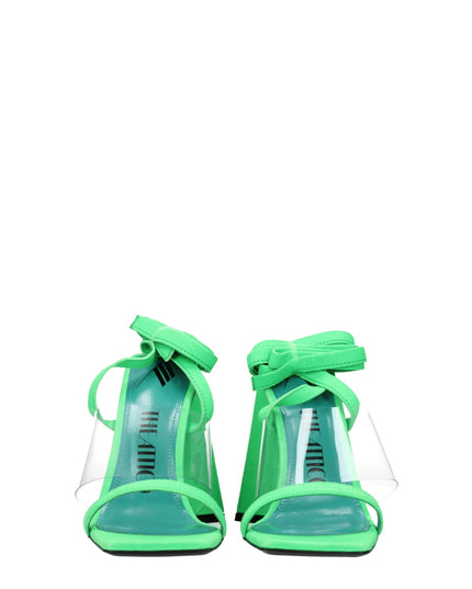 The Attico Transparent Leather Flat Sandals