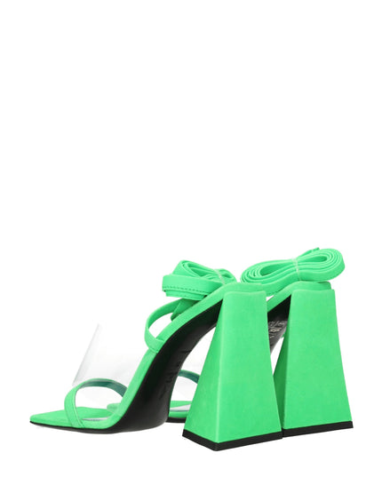 The Attico Transparent Leather Flat Sandals