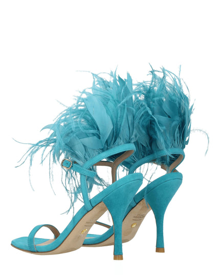 Stuart Weitzman Green Leather Stiletto Heels Sandals