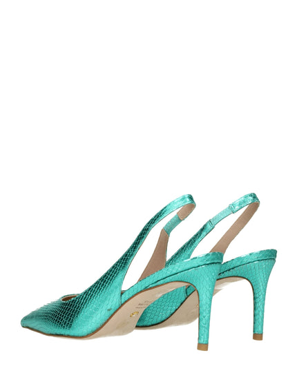 Stuart Weitzman Green Leather High Heel Pumps
