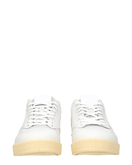 Jil Sander White Leather Low Top Sneakers
