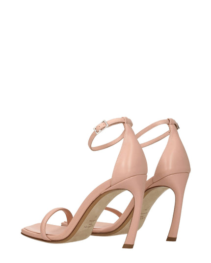 Lanvin Pink Leather Stiletto Heel Sandals