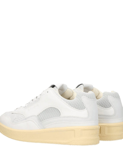 Jil Sander White Leather Low Top Sneakers