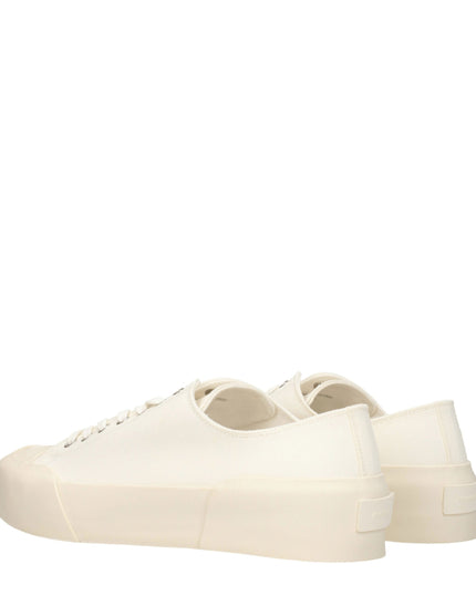 Jil Sander Beige Fabric Low Top Sneakers