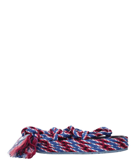Isabel Marant Blue Fabric Flat Sandals