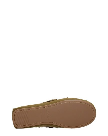Isabel Marant Green Leather Slip-On Loafers