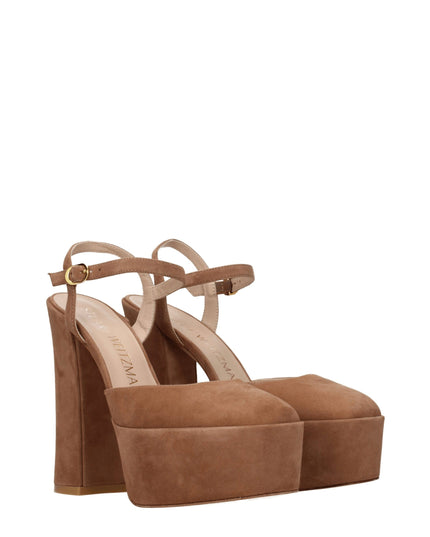 Stuart Weitzman Beige Leather Platforms
