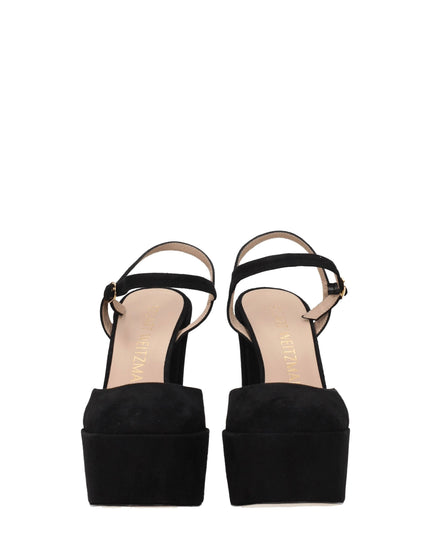 Stuart Weitzman Black Leather Platforms