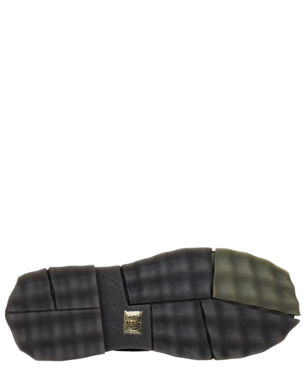 Off-White Black Leather Slip-On Loafers