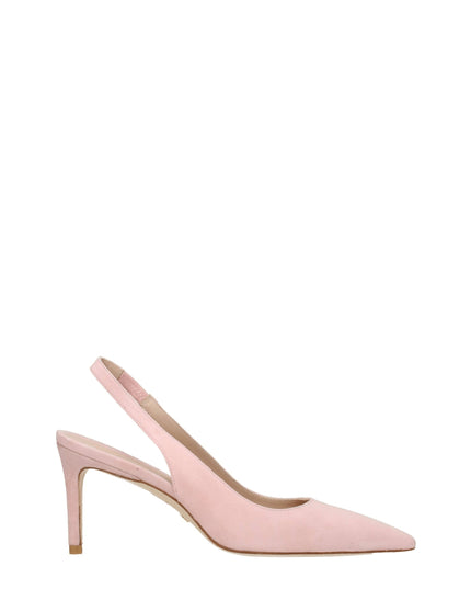 Stuart Weitzman Pink Leather Mid Heel Pumps