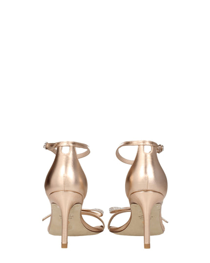 Stuart Weitzman Pink Leather Stiletto Heels Sandals