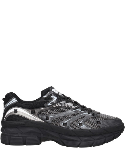 Valentino Garavani Black Fabric Athletic Sneakers