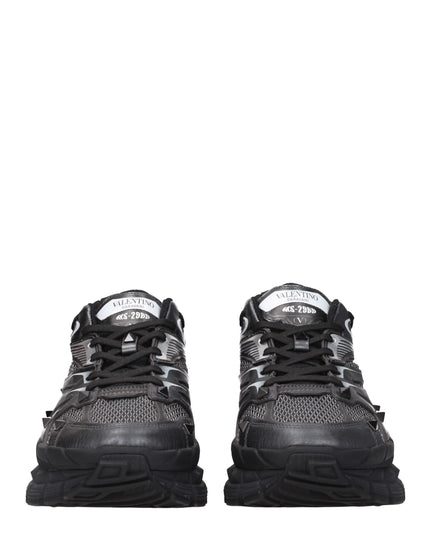 Valentino Garavani Black Fabric Athletic Sneakers