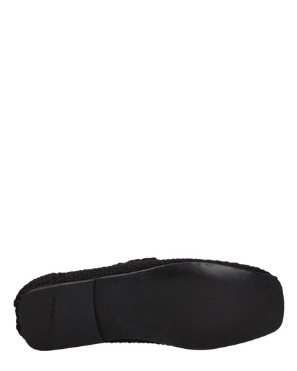 Dolce & Gabbana Black Fabric Slip-On Loafers