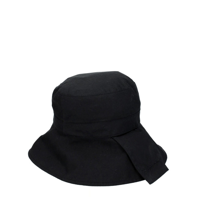 Jacquemus Black Cotton Bucket Hat