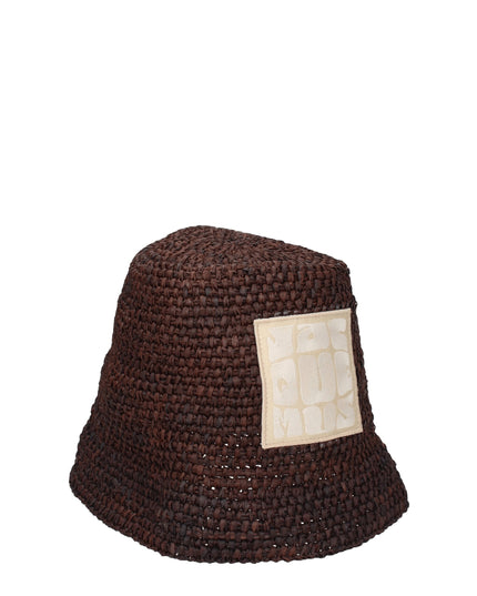 Jacquemus Brown Raffia Bucket Hat