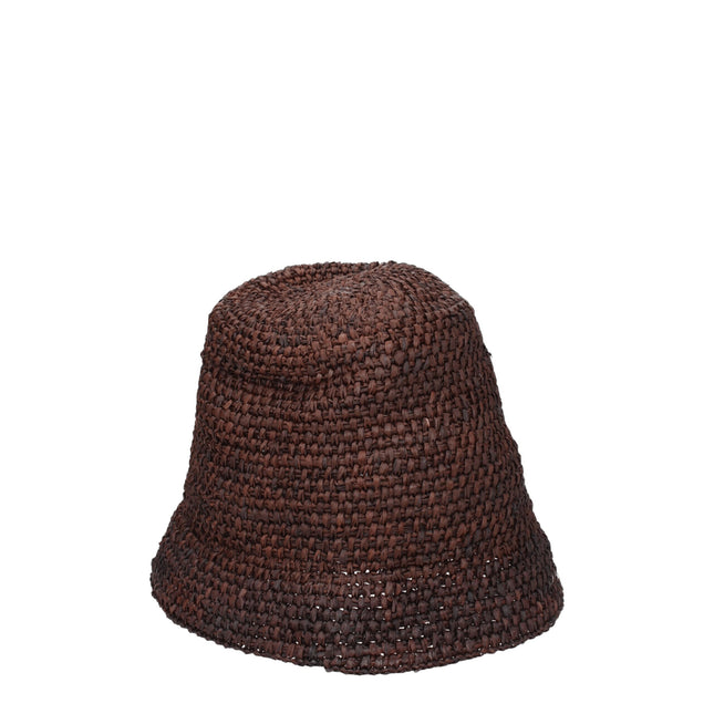 Jacquemus Brown Raffia Bucket Hat