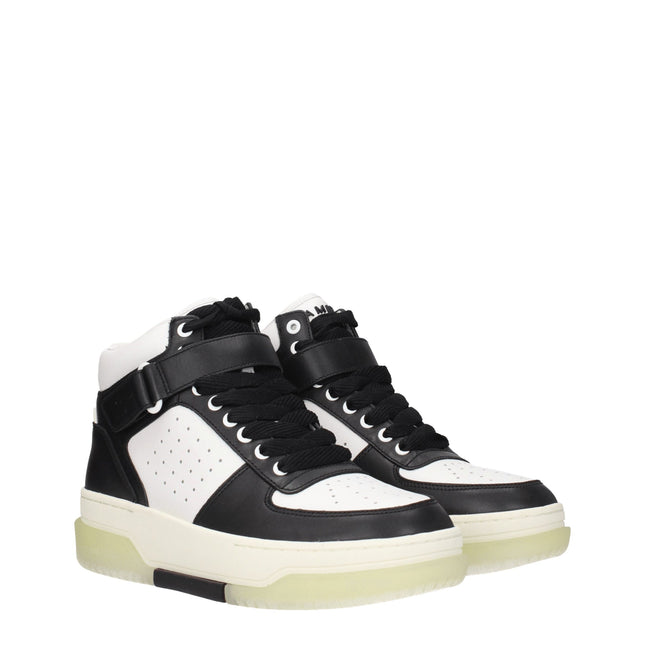 Amiri Black Leather High Top Sneakers