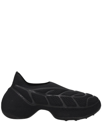 Givenchy Black Fabric Slip-On Loafers