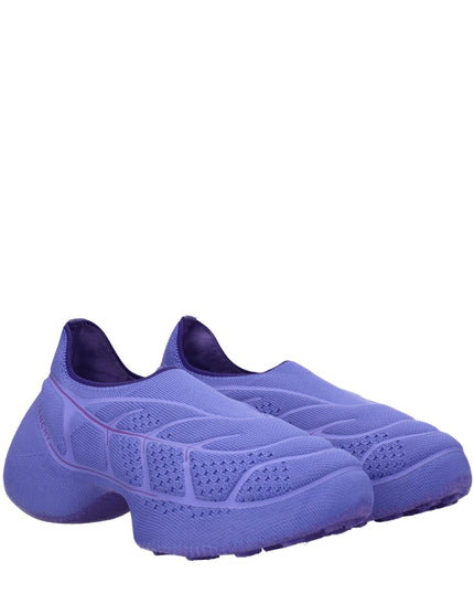 Givenchy Purple Fabric Slip-On Loafers