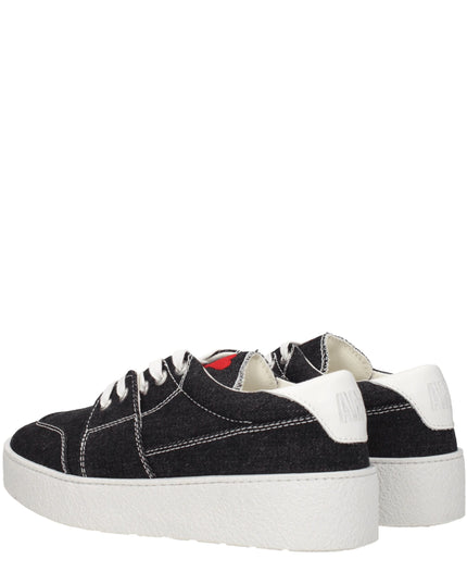 Ami Paris Black Fabric Low Top Sneakers