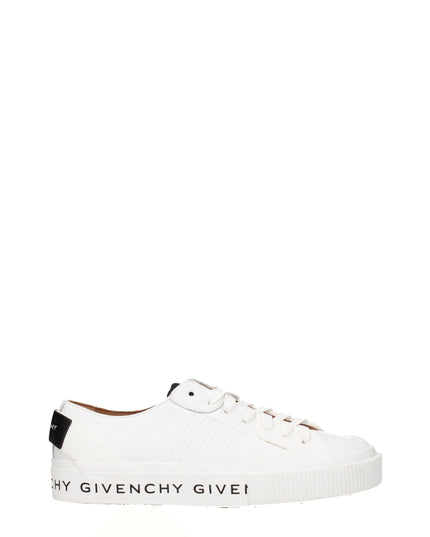 Givenchy White Leather Low Top Sneakers