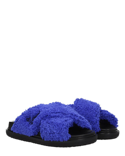 Marni Purple Fabric Slippers