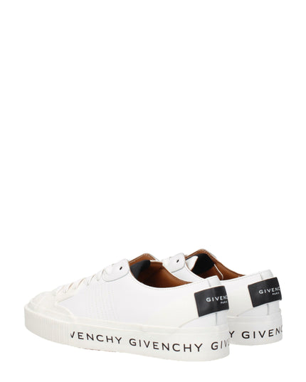 Givenchy White Leather Low Top Sneakers