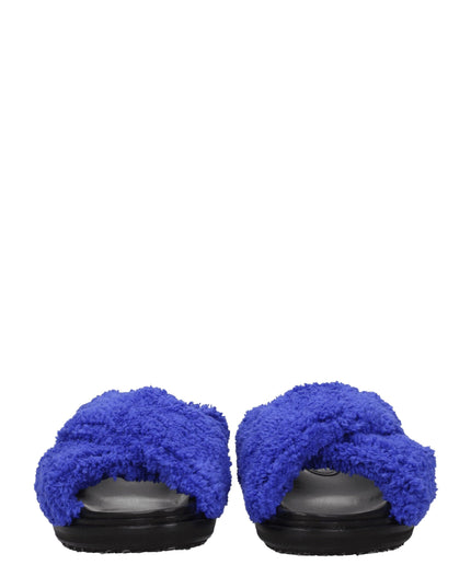 Marni Purple Fabric Slippers