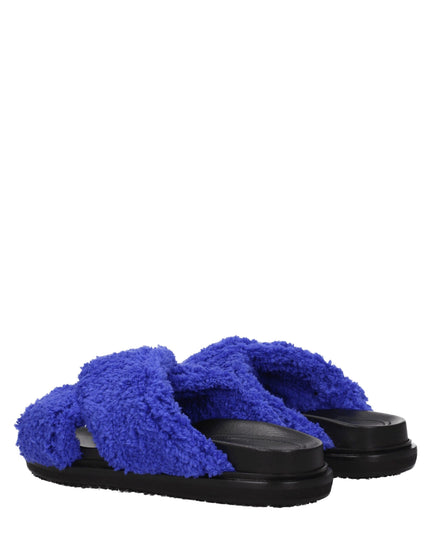 Marni Purple Fabric Slippers