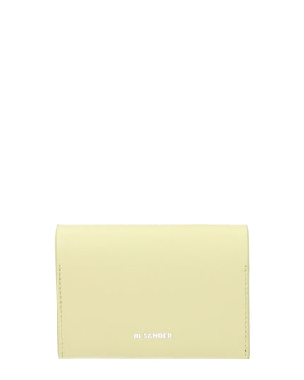 Jil Sander Yellow Leather Cardholder
