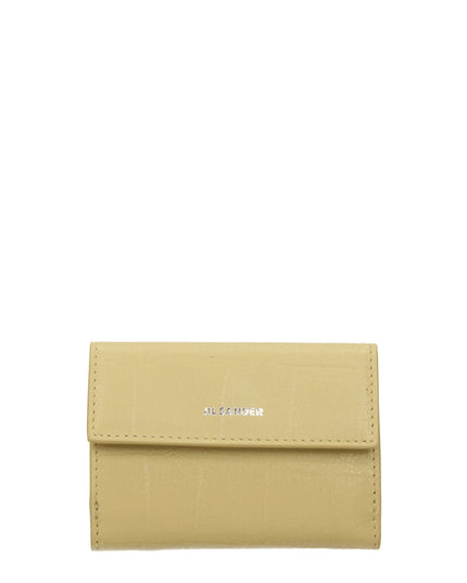 Jil Sander Yellow Leather Wallet
