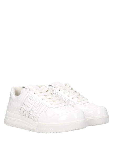 Givenchy White Leather Low Top Sneakers