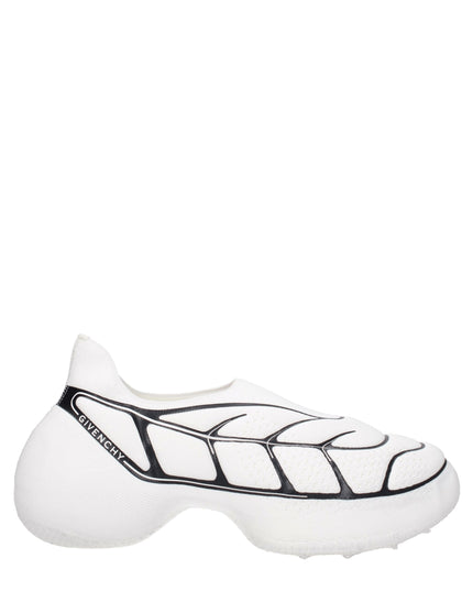 Givenchy White Fabric Low Top Sneakers