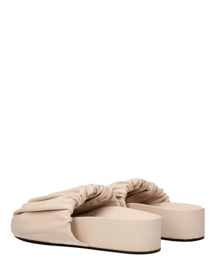Jil Sander Pink Leather Slippers