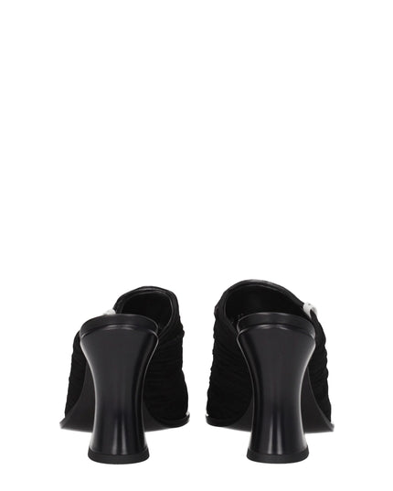 Premiata Black Fabric Platform Sandals