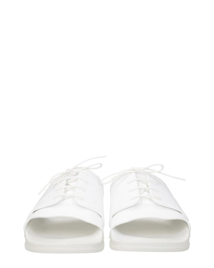 Maison Margiela White Cotton Slippers
