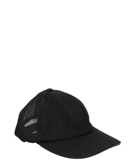 Burberry Black Cotton Cap (Baseball Hat)