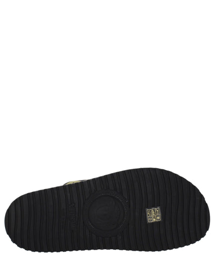 Versace Black Fabric Slippers