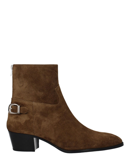 Celine Brown Leather Ankle Boots