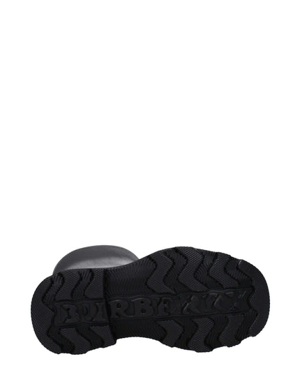 Burberry Black Cotton Rain Boots