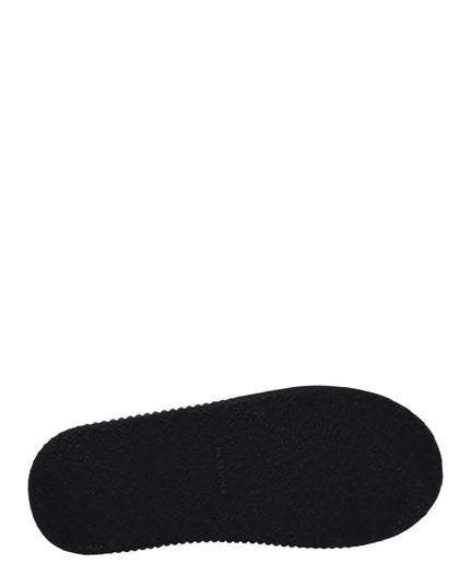Jil Sander Black Fabric Platform Sneakers